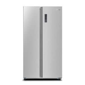 DENKA RS-590FLS Side By Side Refrigerator, Inverter System, Silver